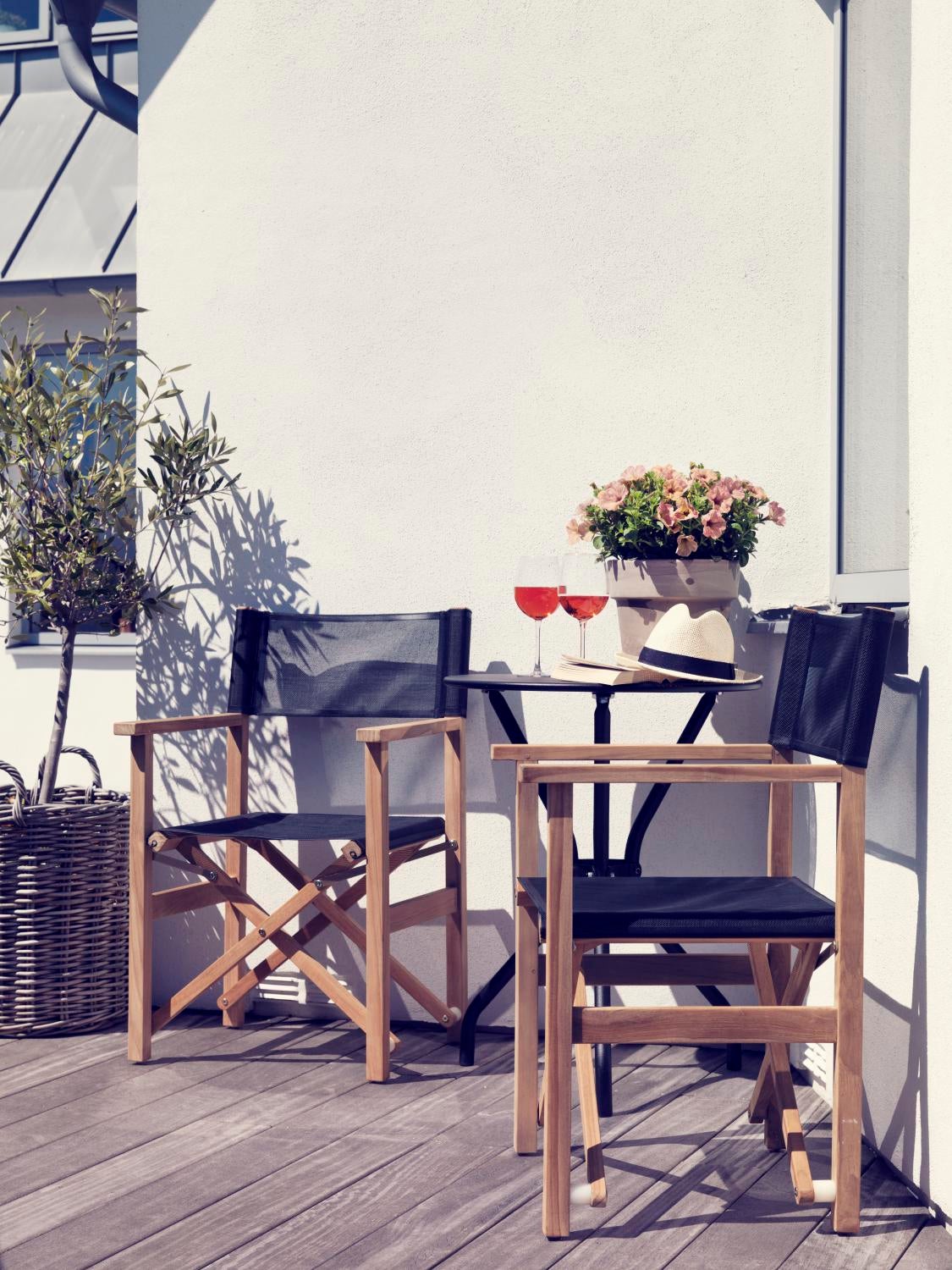 Drama karmstol Natur/svart