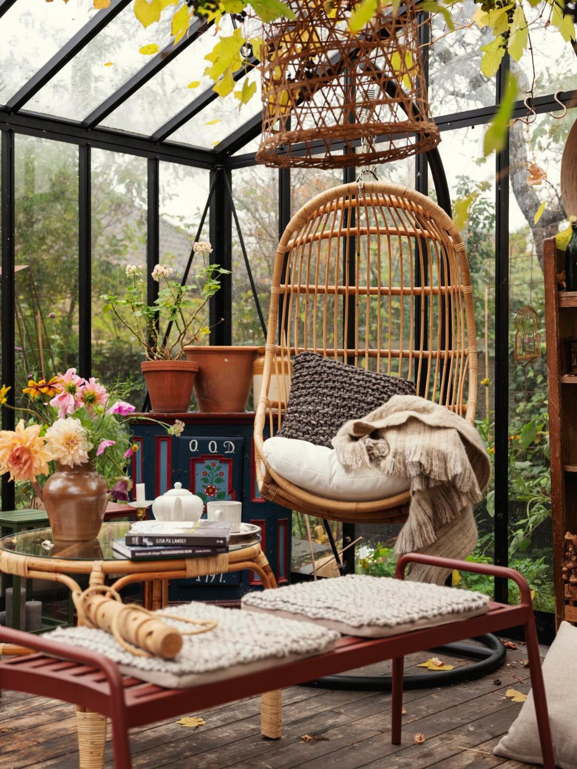 Vallda hänggunga Natur/vit