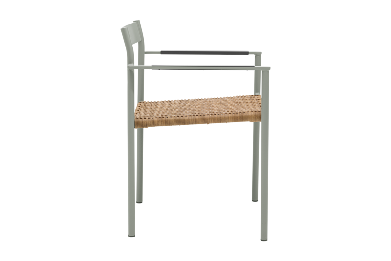 DK matstol Light Grey/Natur