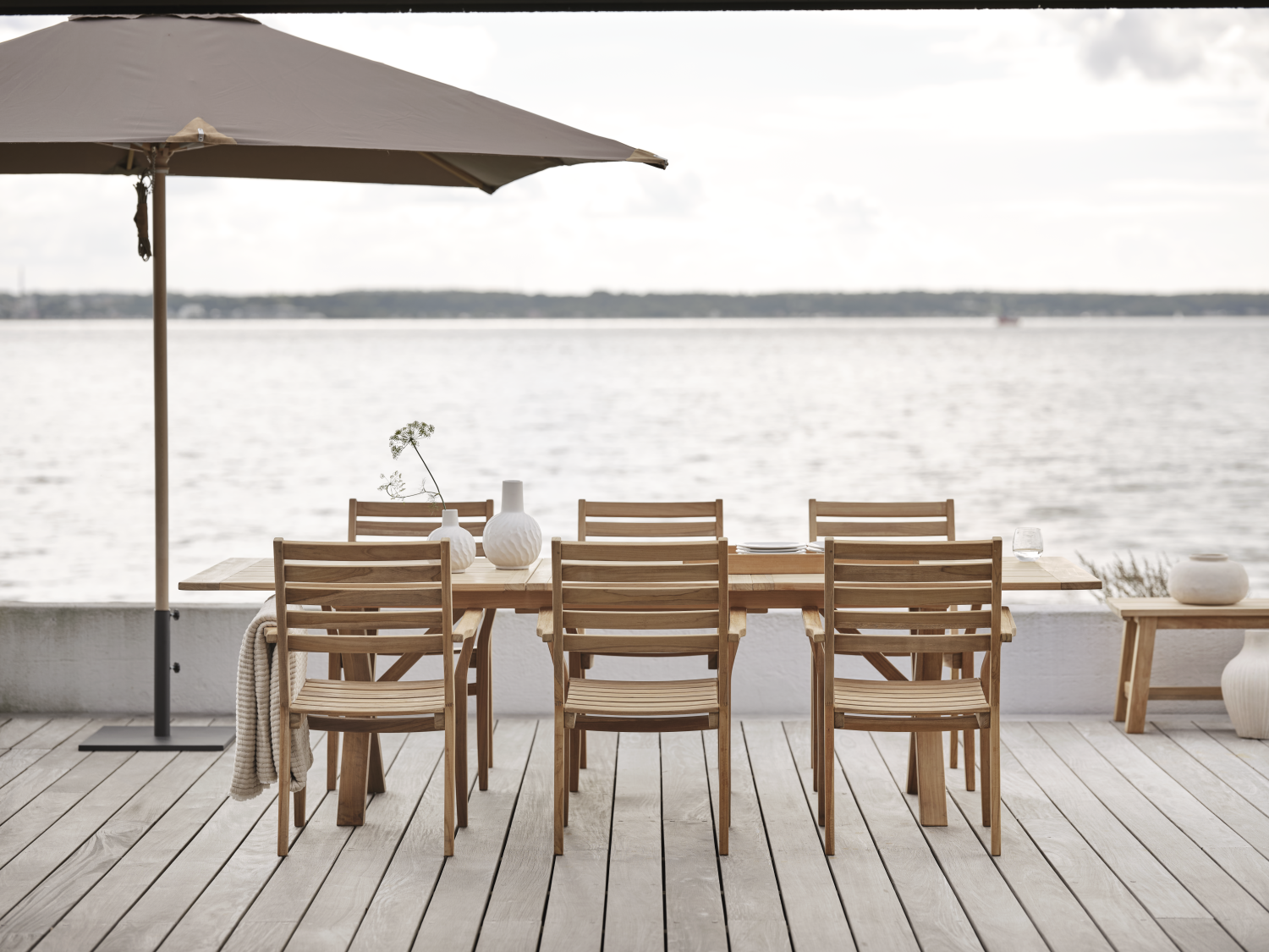 Flat parasollfot, 40 kg Antracit