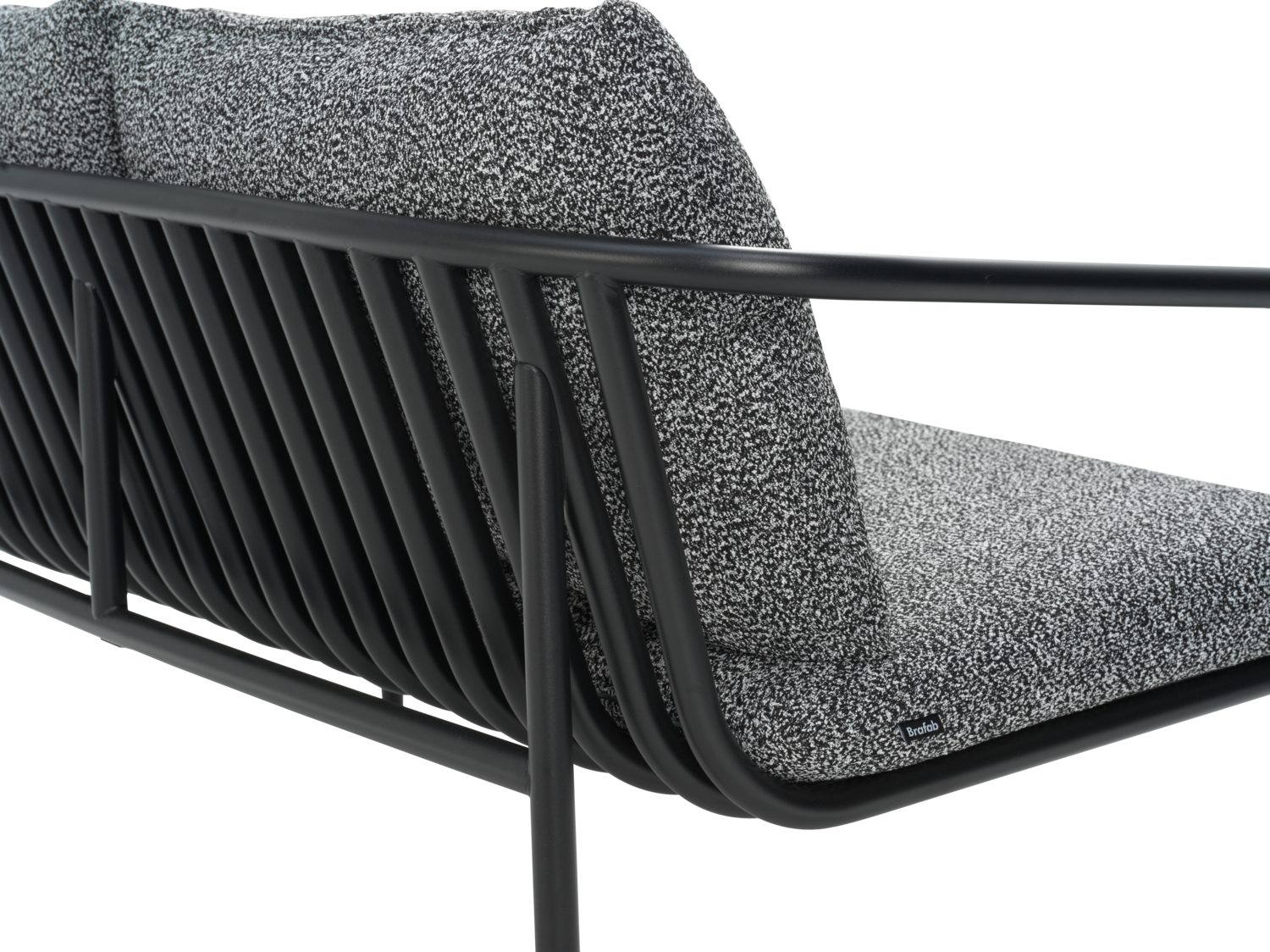 Bendt 2-sitssoffa Svart/Teddy Ant