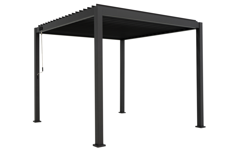 Utsikt pergola Svart