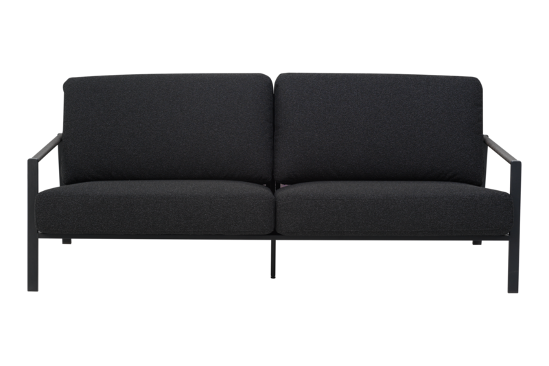 Lyra 2,5-sits soffa Svart/Teddy Black