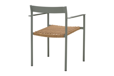 DK matstol Dusty Green/Natur