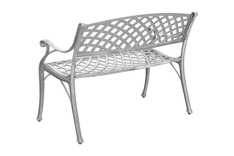 Arras 2-sitssoffa Aluminium