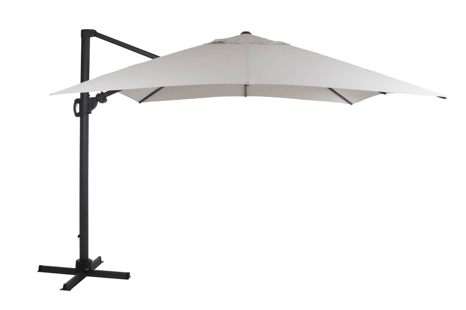 Varallo frihängande parasoll Antracit/khaki