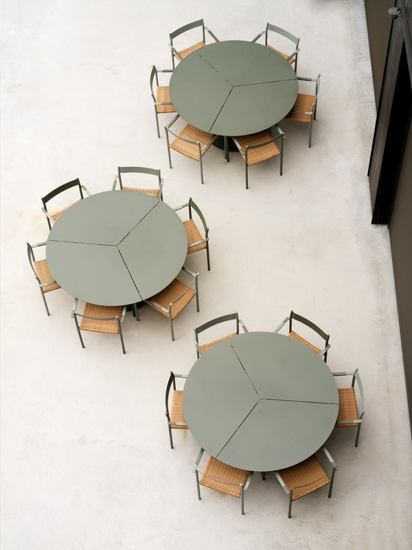 DK matstol Dusty Green/Natur