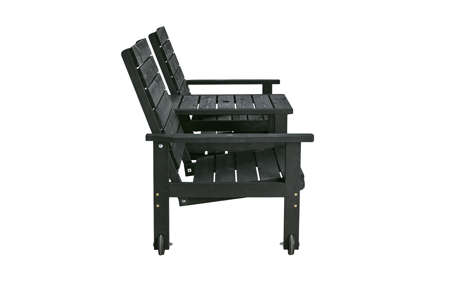 Du & Ja 2-sitssoffa Svart