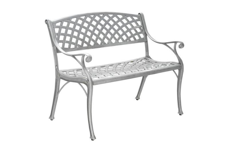 Arras 2-sitssoffa Aluminium