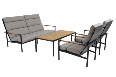 Indus soffbord Svart/teak