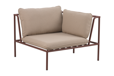 Collier hörn Zin Red/Teddy Beige