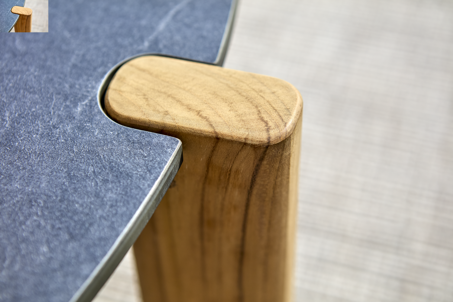 Domino soffbord Antracit/Natur