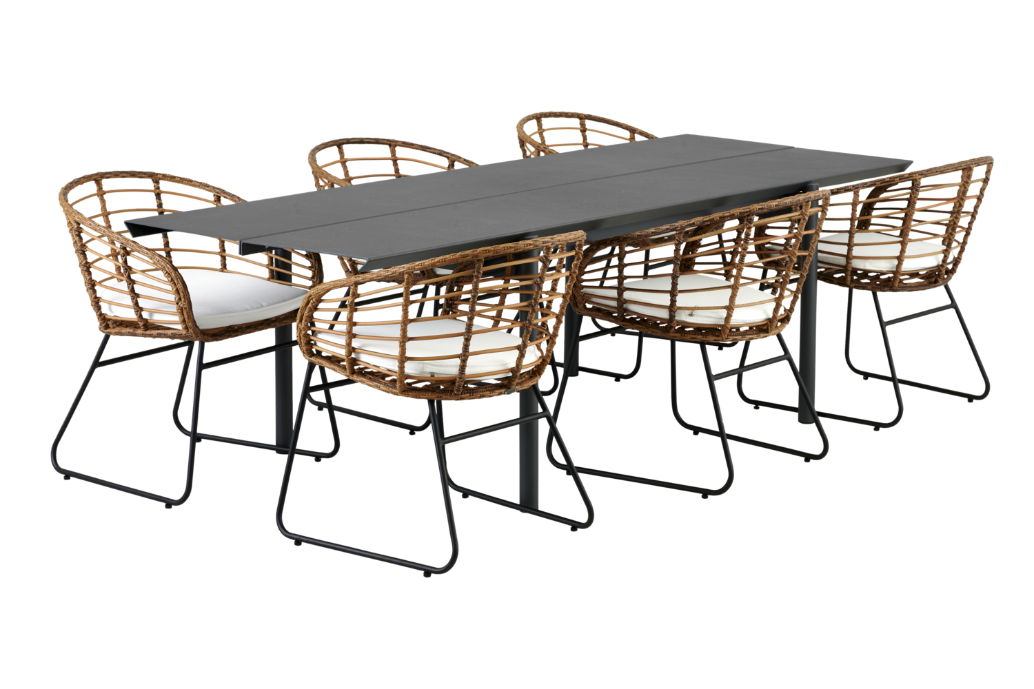 Covelo matstol Natur/vit